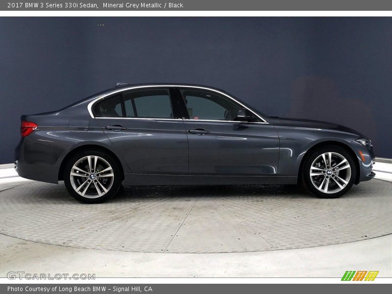 Mineral Grey Metallic / Black 2017 BMW 3 Series 330i Sedan