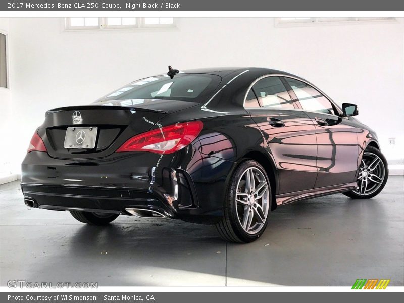 Night Black / Black 2017 Mercedes-Benz CLA 250 Coupe