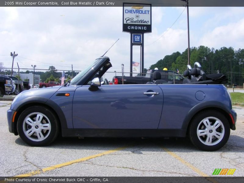 Cool Blue Metallic / Dark Grey 2005 Mini Cooper Convertible