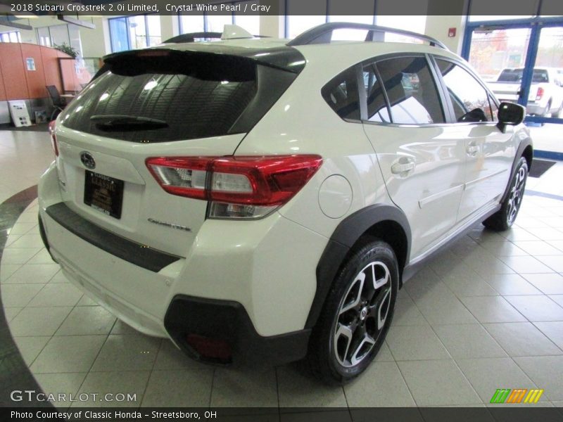Crystal White Pearl / Gray 2018 Subaru Crosstrek 2.0i Limited