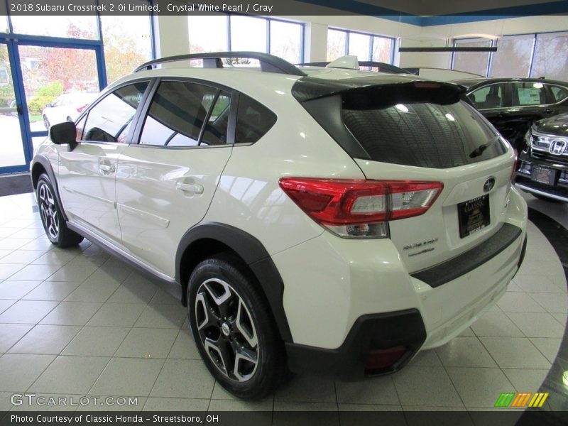 Crystal White Pearl / Gray 2018 Subaru Crosstrek 2.0i Limited