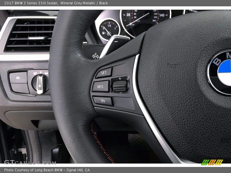 Mineral Grey Metallic / Black 2017 BMW 3 Series 330i Sedan