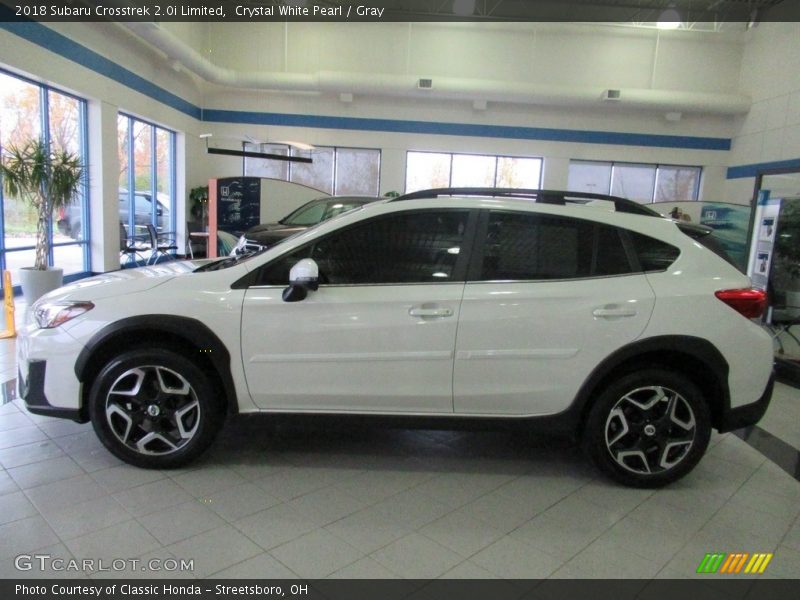 Crystal White Pearl / Gray 2018 Subaru Crosstrek 2.0i Limited