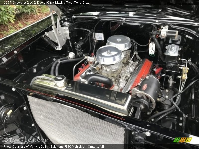 Onyx black / Two-Tone Gray 1957 Chevrolet 210 2 Door