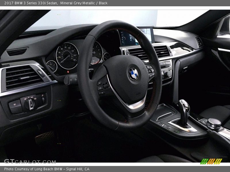 Mineral Grey Metallic / Black 2017 BMW 3 Series 330i Sedan