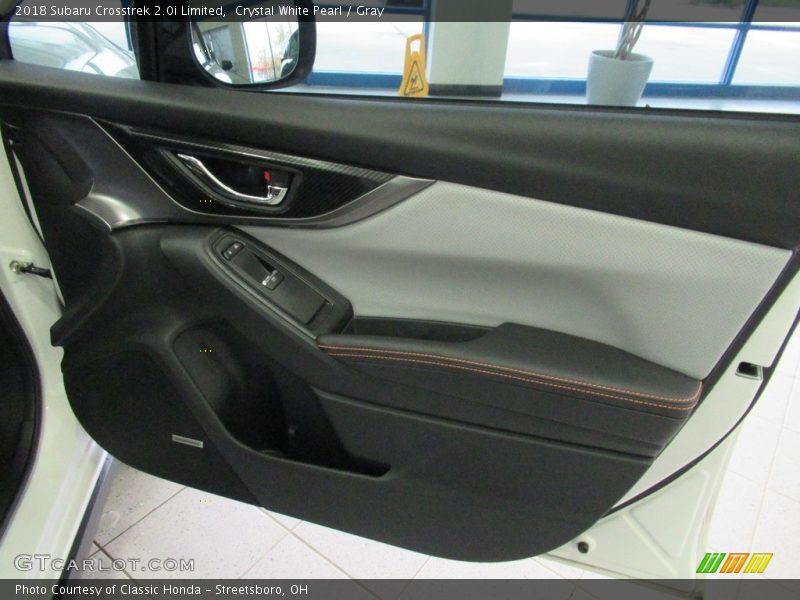 Crystal White Pearl / Gray 2018 Subaru Crosstrek 2.0i Limited