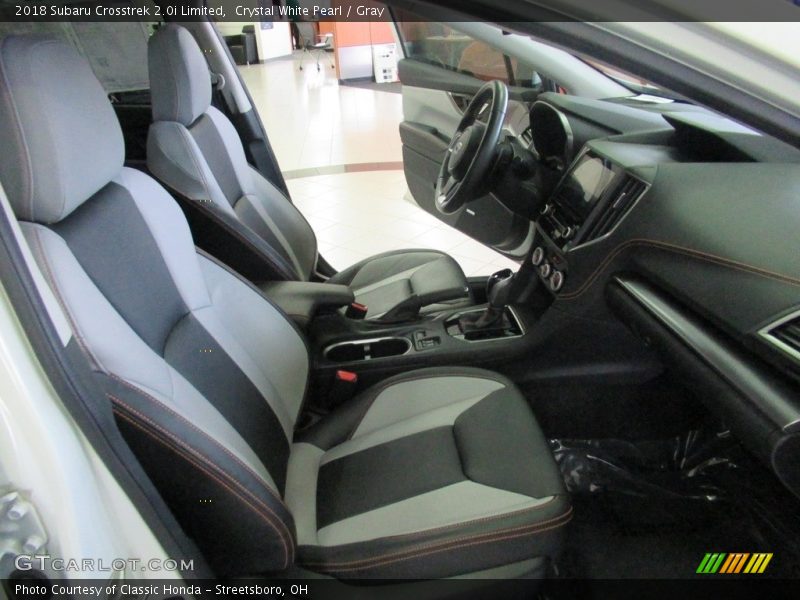 Crystal White Pearl / Gray 2018 Subaru Crosstrek 2.0i Limited
