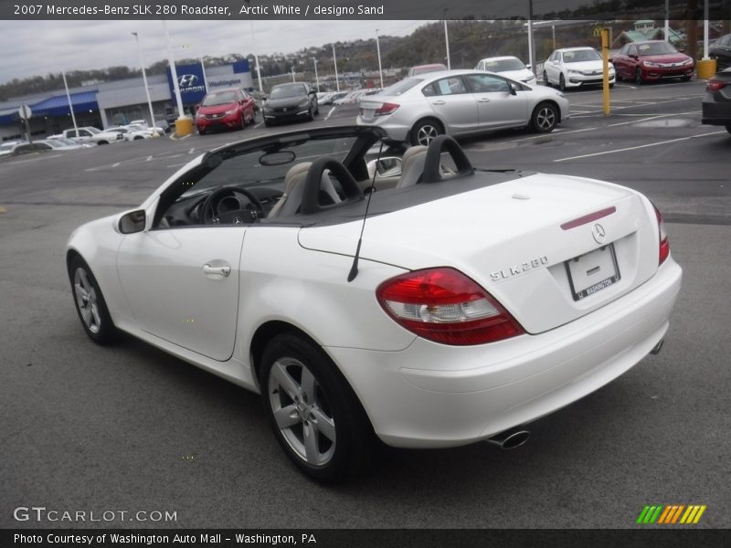 Arctic White / designo Sand 2007 Mercedes-Benz SLK 280 Roadster