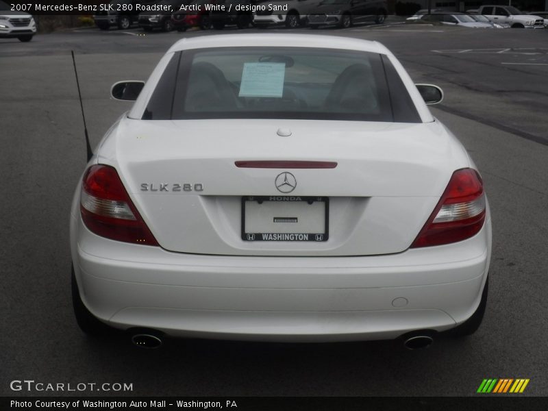 Arctic White / designo Sand 2007 Mercedes-Benz SLK 280 Roadster