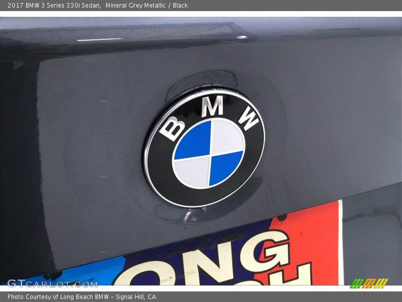 Mineral Grey Metallic / Black 2017 BMW 3 Series 330i Sedan