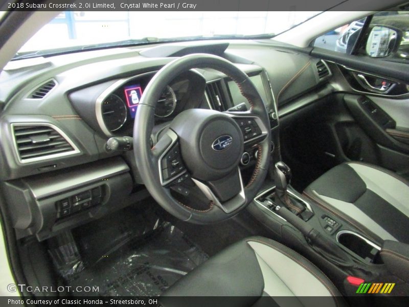 Crystal White Pearl / Gray 2018 Subaru Crosstrek 2.0i Limited