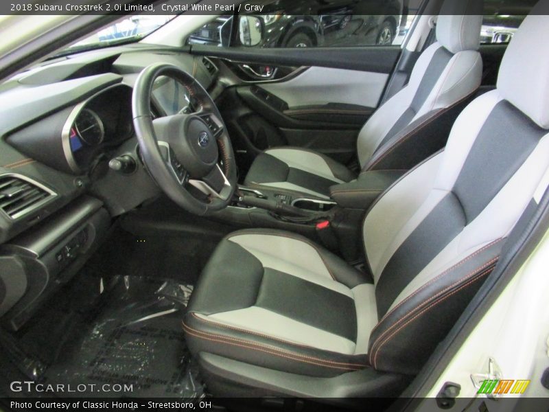 Crystal White Pearl / Gray 2018 Subaru Crosstrek 2.0i Limited