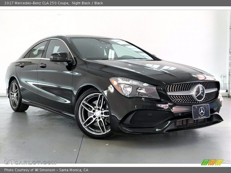 Night Black / Black 2017 Mercedes-Benz CLA 250 Coupe