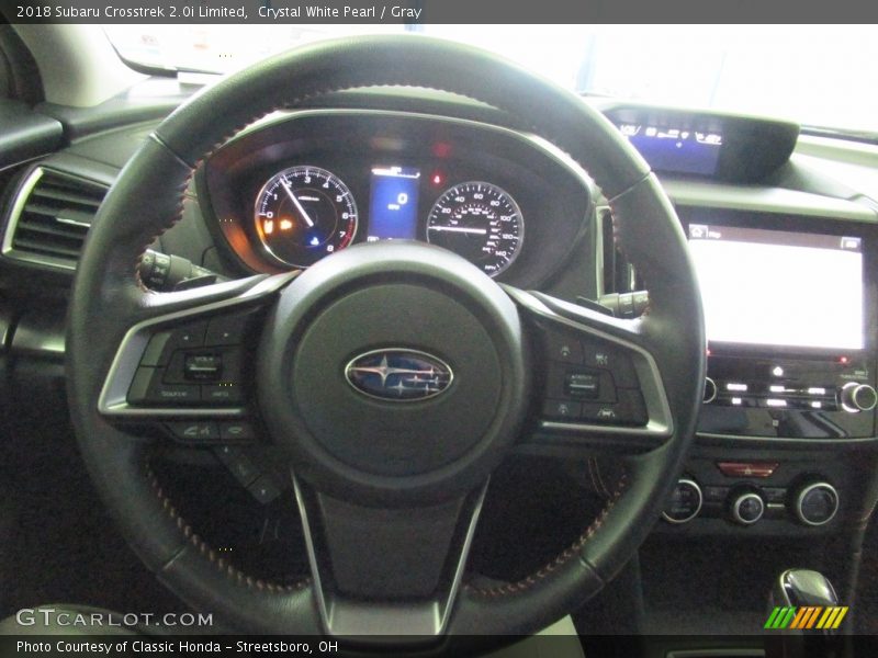 Crystal White Pearl / Gray 2018 Subaru Crosstrek 2.0i Limited