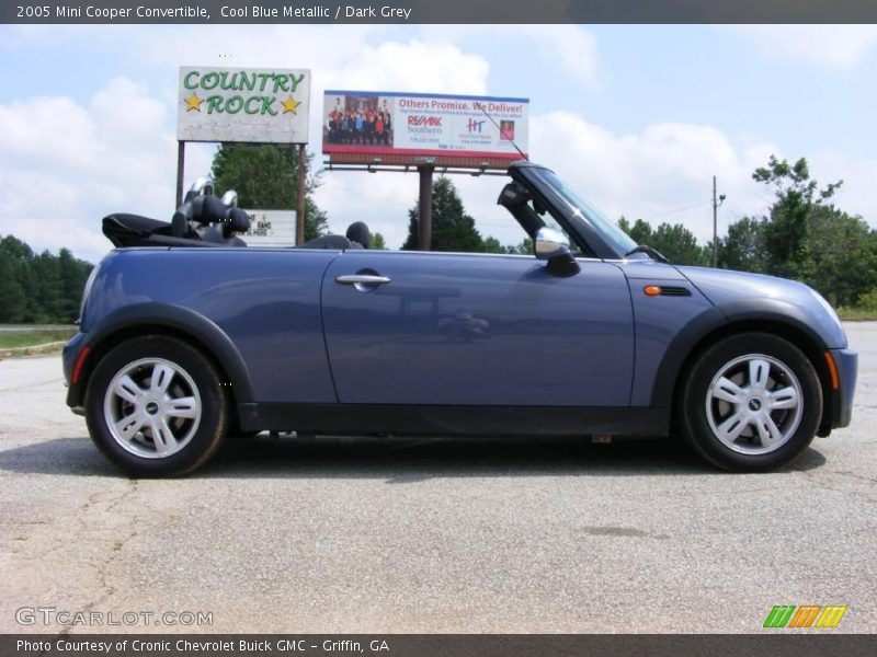 Cool Blue Metallic / Dark Grey 2005 Mini Cooper Convertible