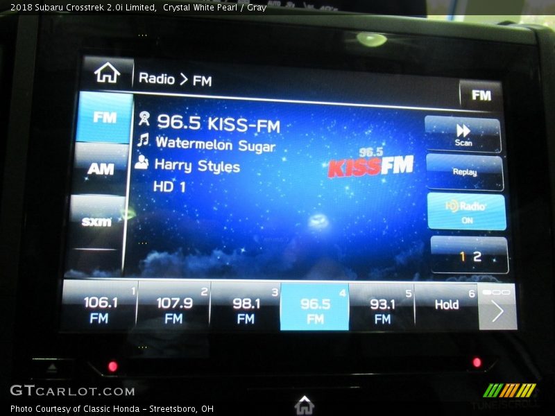 Crystal White Pearl / Gray 2018 Subaru Crosstrek 2.0i Limited