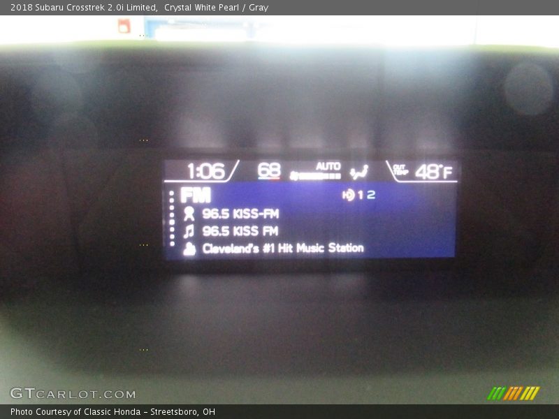 Crystal White Pearl / Gray 2018 Subaru Crosstrek 2.0i Limited