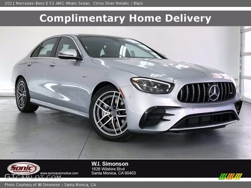Cirrus Silver Metallic / Black 2021 Mercedes-Benz E 53 AMG 4Matic Sedan