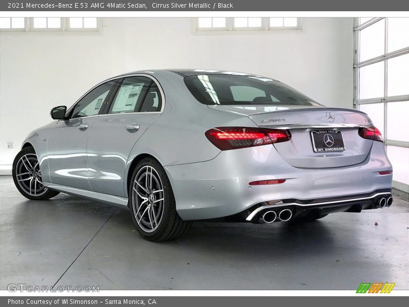 Cirrus Silver Metallic / Black 2021 Mercedes-Benz E 53 AMG 4Matic Sedan