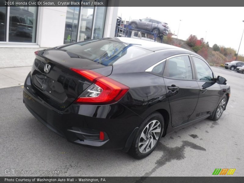 Crystal Black Pearl / Black 2016 Honda Civic EX Sedan