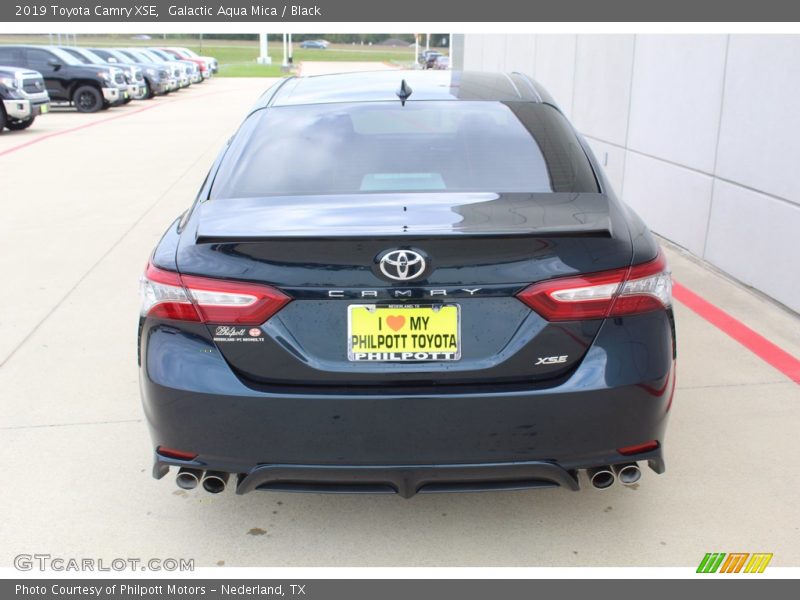 Galactic Aqua Mica / Black 2019 Toyota Camry XSE