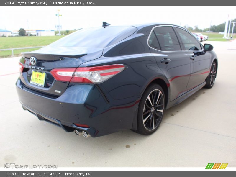 Galactic Aqua Mica / Black 2019 Toyota Camry XSE
