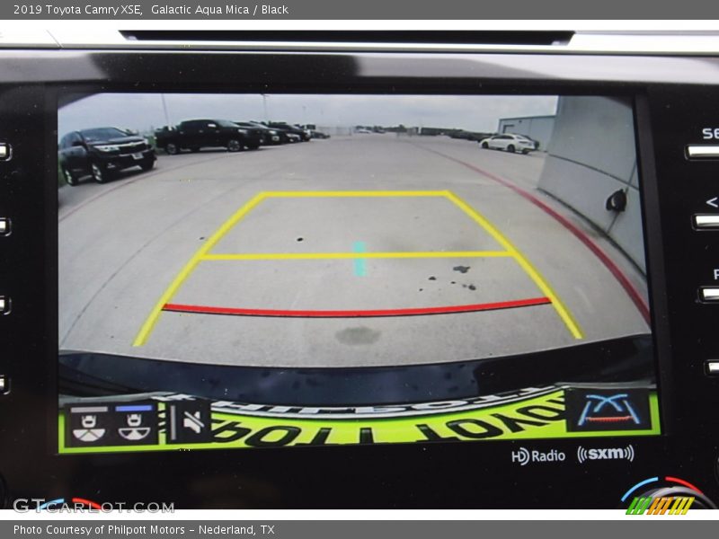 Galactic Aqua Mica / Black 2019 Toyota Camry XSE