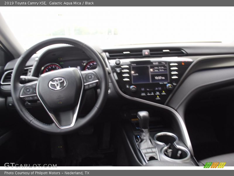 Galactic Aqua Mica / Black 2019 Toyota Camry XSE
