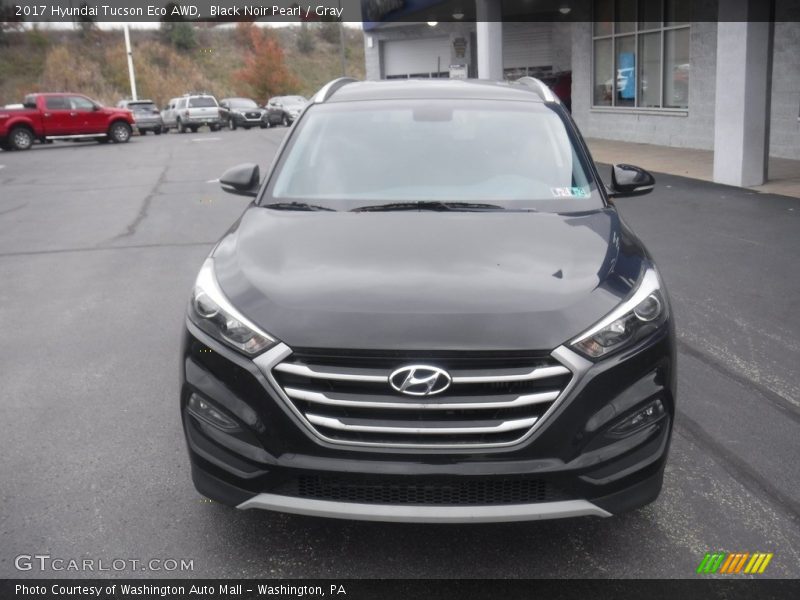 Black Noir Pearl / Gray 2017 Hyundai Tucson Eco AWD