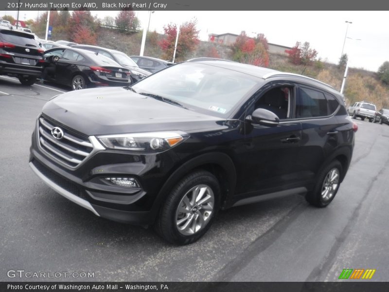 Black Noir Pearl / Gray 2017 Hyundai Tucson Eco AWD