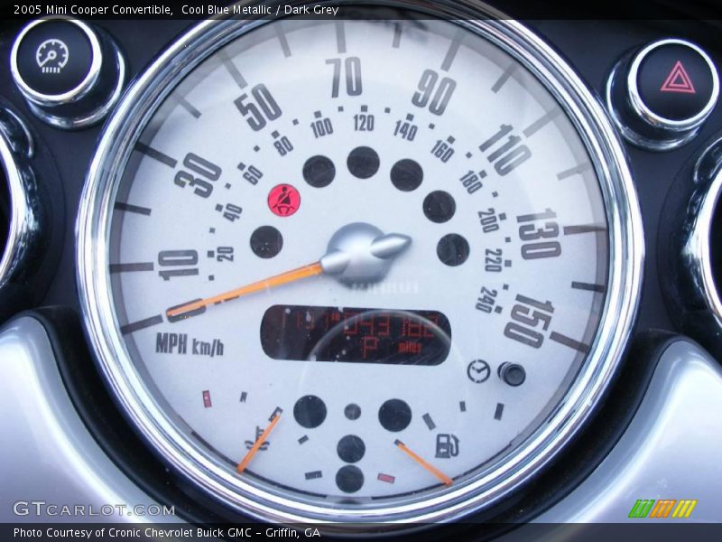 Cool Blue Metallic / Dark Grey 2005 Mini Cooper Convertible