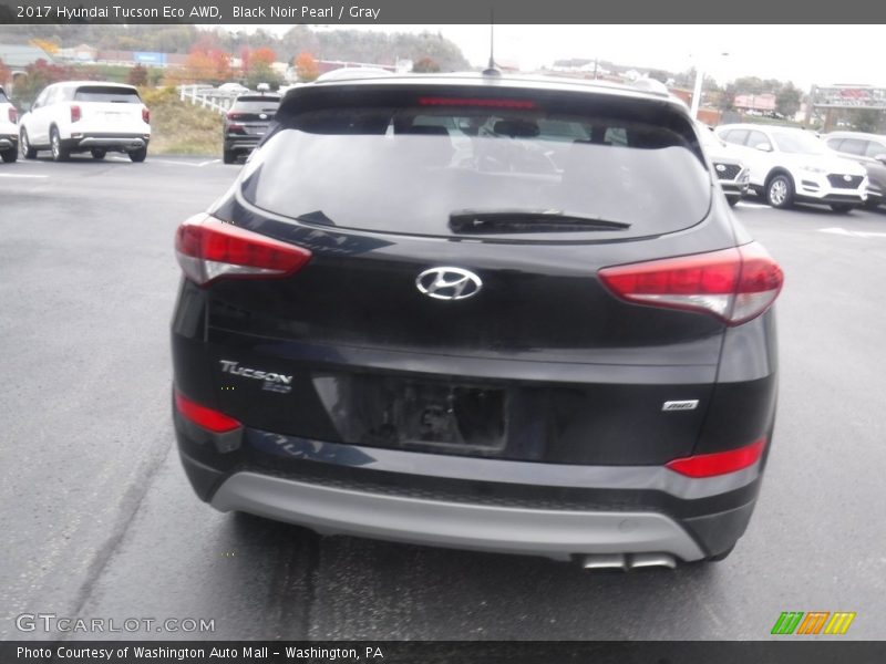Black Noir Pearl / Gray 2017 Hyundai Tucson Eco AWD