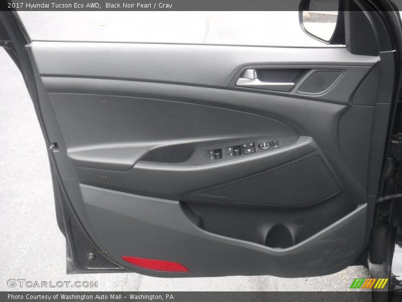 Black Noir Pearl / Gray 2017 Hyundai Tucson Eco AWD