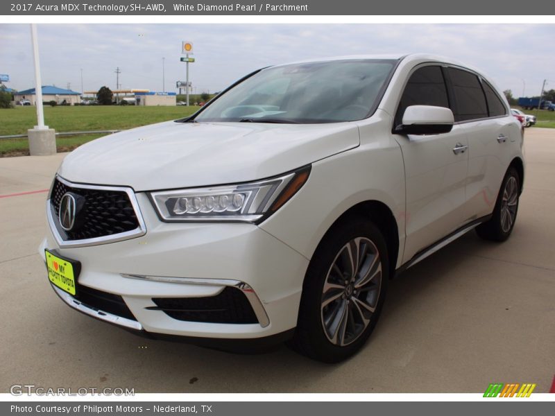 White Diamond Pearl / Parchment 2017 Acura MDX Technology SH-AWD