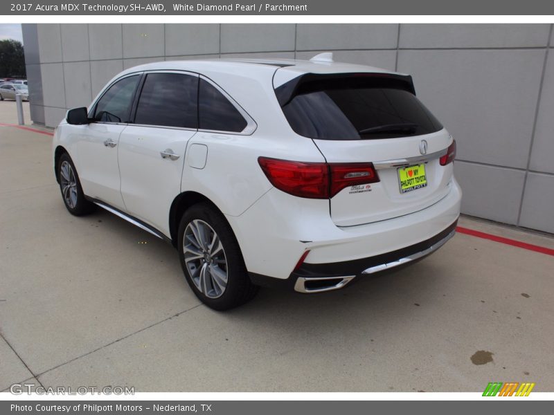 White Diamond Pearl / Parchment 2017 Acura MDX Technology SH-AWD