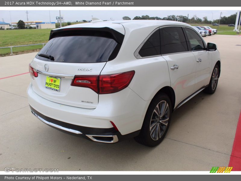 White Diamond Pearl / Parchment 2017 Acura MDX Technology SH-AWD