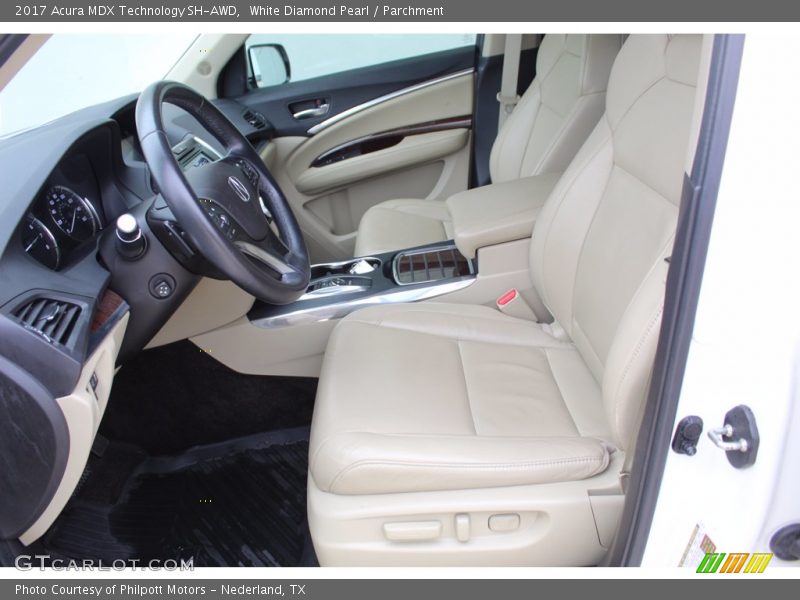White Diamond Pearl / Parchment 2017 Acura MDX Technology SH-AWD