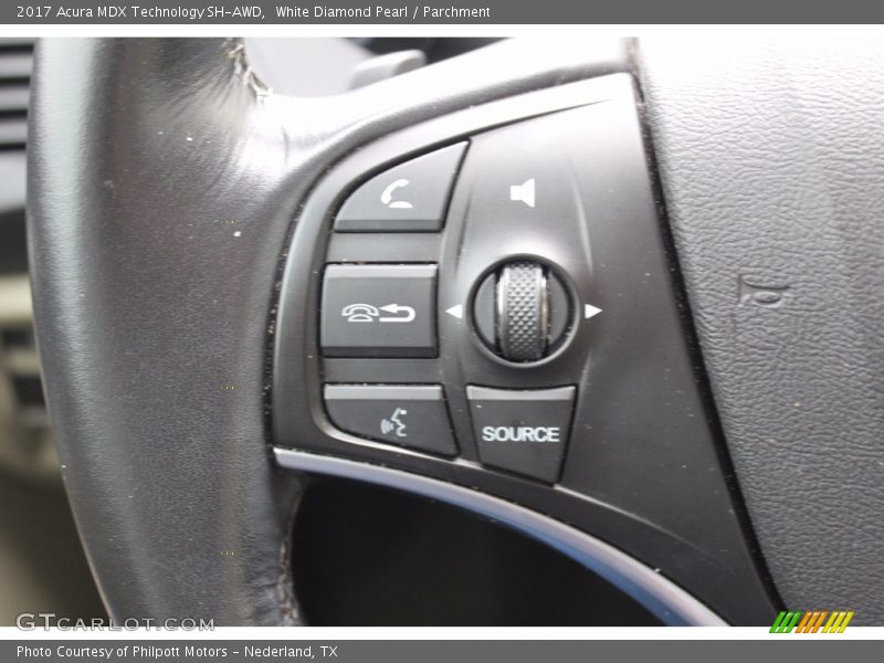 White Diamond Pearl / Parchment 2017 Acura MDX Technology SH-AWD