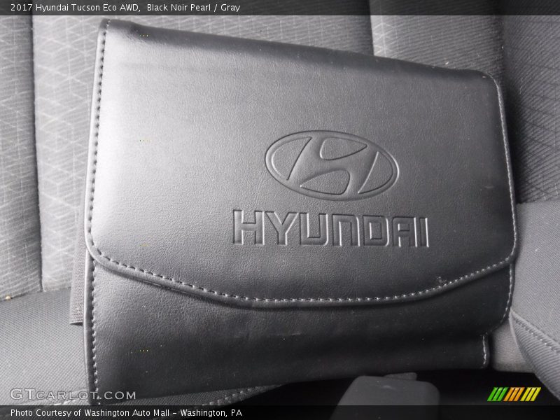 Black Noir Pearl / Gray 2017 Hyundai Tucson Eco AWD