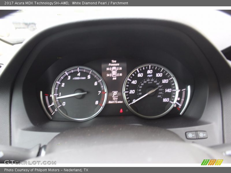 White Diamond Pearl / Parchment 2017 Acura MDX Technology SH-AWD