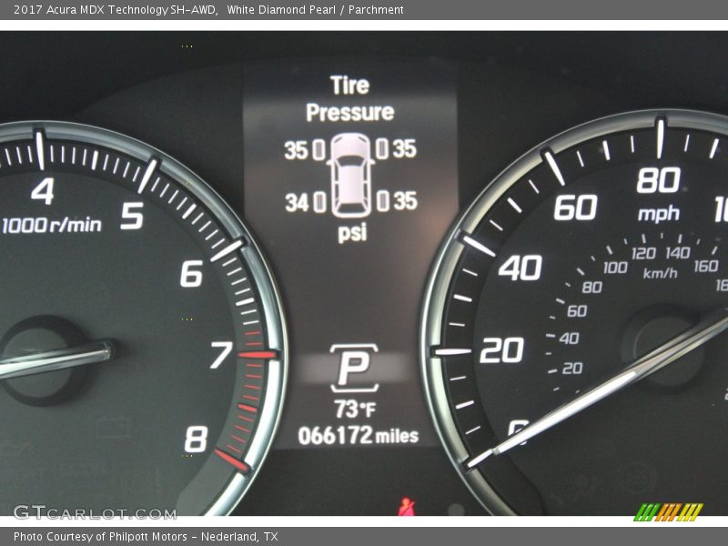 White Diamond Pearl / Parchment 2017 Acura MDX Technology SH-AWD