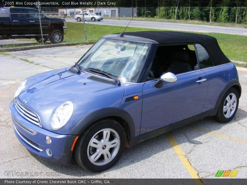 Cool Blue Metallic / Dark Grey 2005 Mini Cooper Convertible