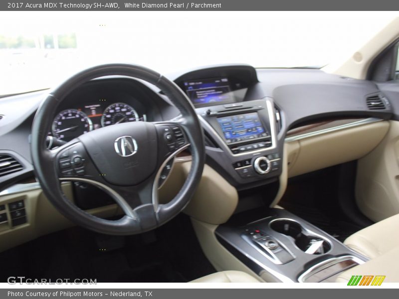 White Diamond Pearl / Parchment 2017 Acura MDX Technology SH-AWD