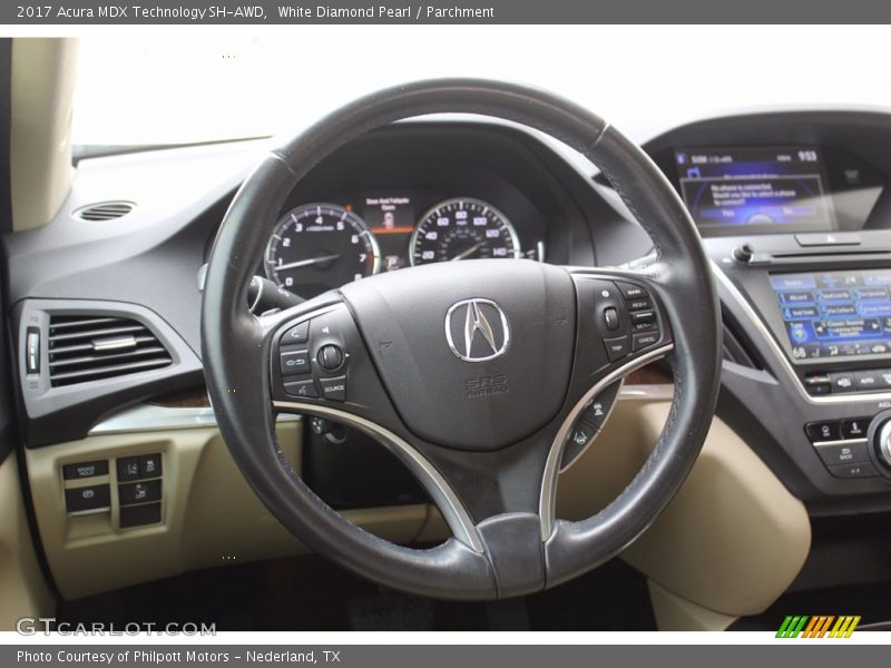 White Diamond Pearl / Parchment 2017 Acura MDX Technology SH-AWD