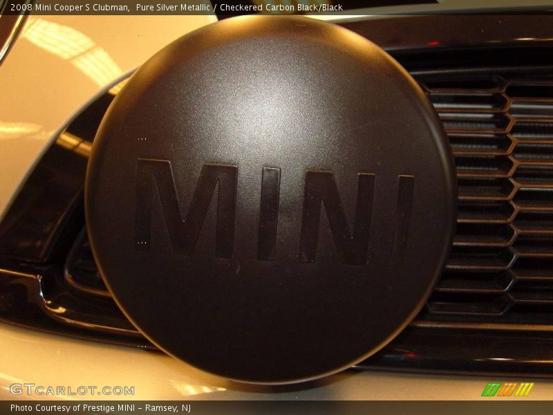 Pure Silver Metallic / Checkered Carbon Black/Black 2008 Mini Cooper S Clubman