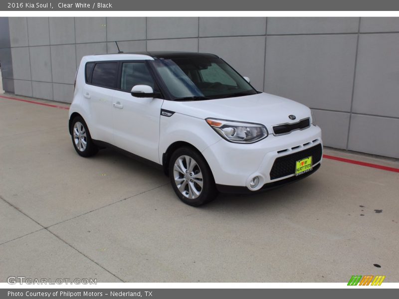 Clear White / Black 2016 Kia Soul !