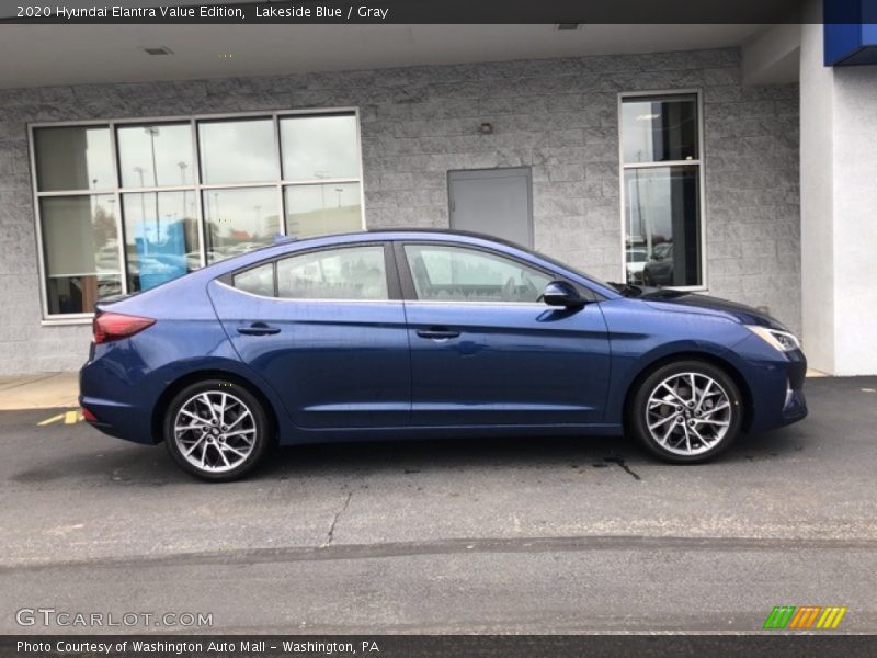 Lakeside Blue / Gray 2020 Hyundai Elantra Value Edition