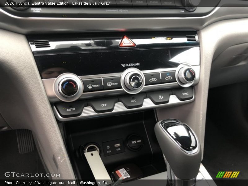 Lakeside Blue / Gray 2020 Hyundai Elantra Value Edition