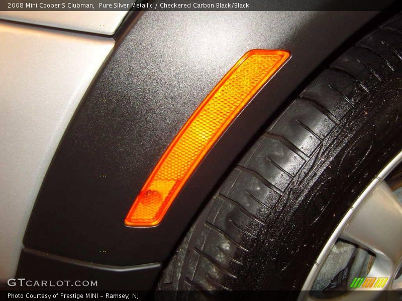 Pure Silver Metallic / Checkered Carbon Black/Black 2008 Mini Cooper S Clubman
