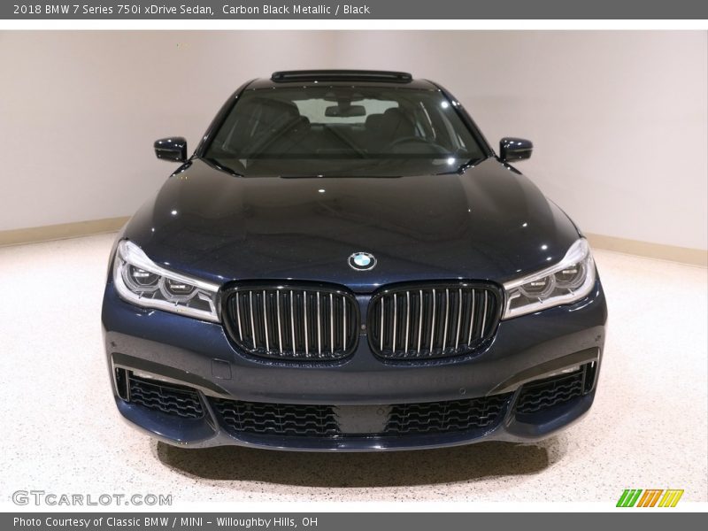 Carbon Black Metallic / Black 2018 BMW 7 Series 750i xDrive Sedan